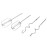 Afra Hand Mixer Stainless Steel 5 Speed 300W Silver AF1406HMXSS
