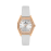 Daniel Klein White Leather Watch for Women DK.1.14114-5