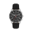 Daniel Klein Black Leather Watch for Men DK.1.14221-2