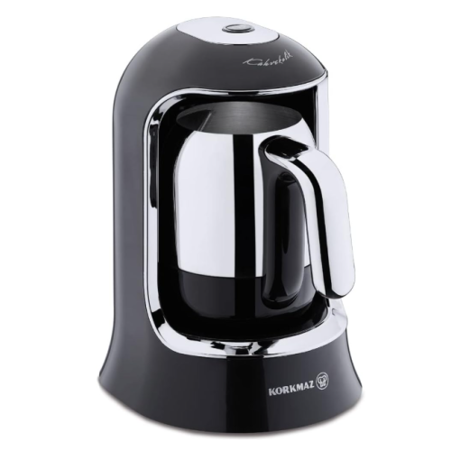 Korkmaz Coffee Maker Kahvekolik Black/ Chrome 86007